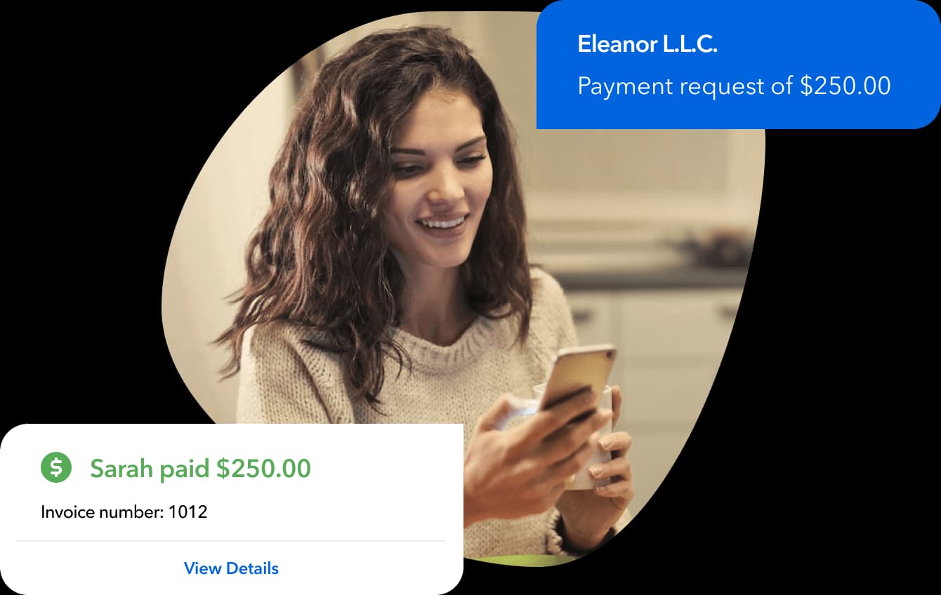 Young woman making an online purchase using a mobile phone